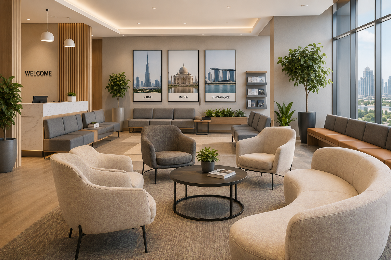 Waiting area furniture guide
